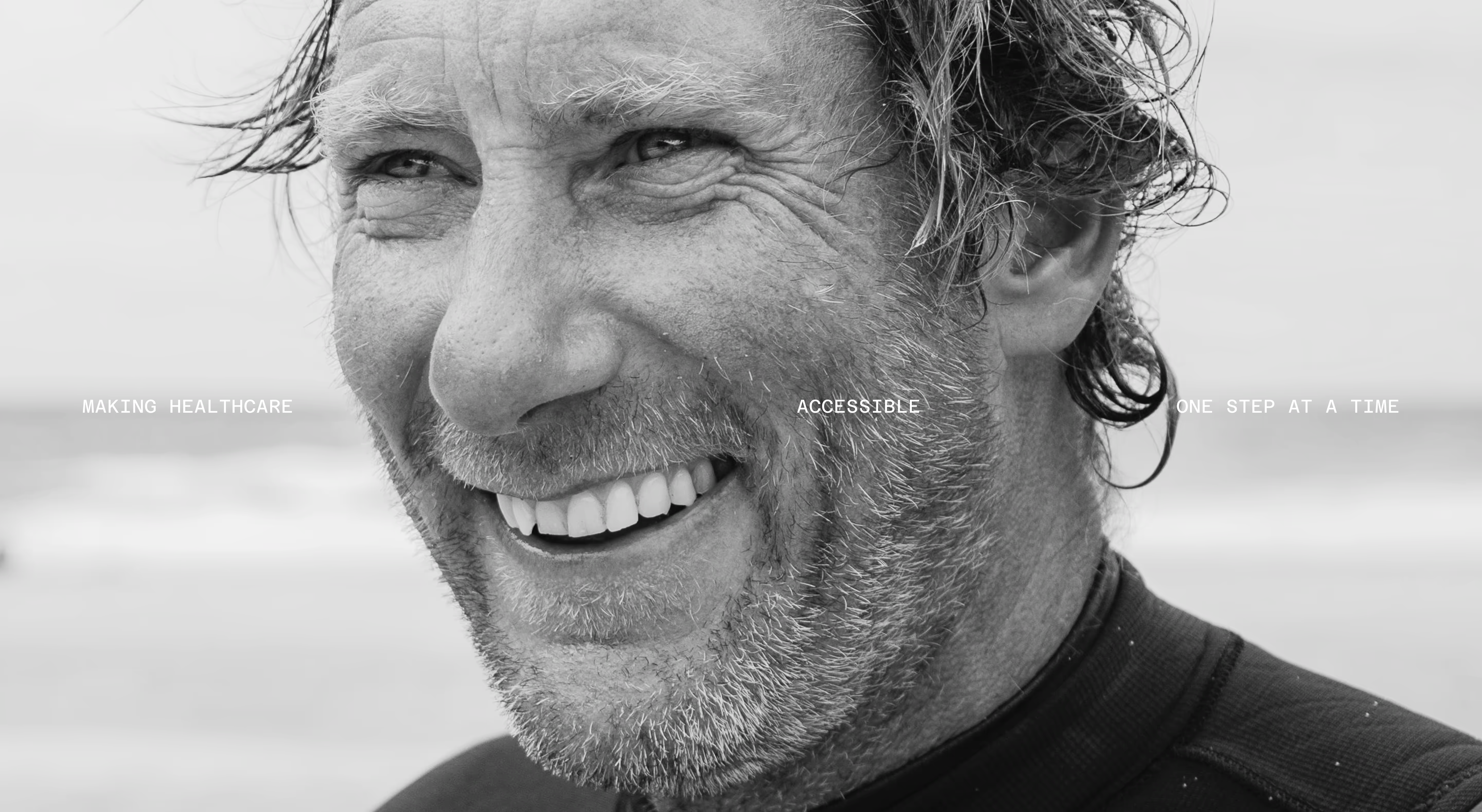 A man smiling