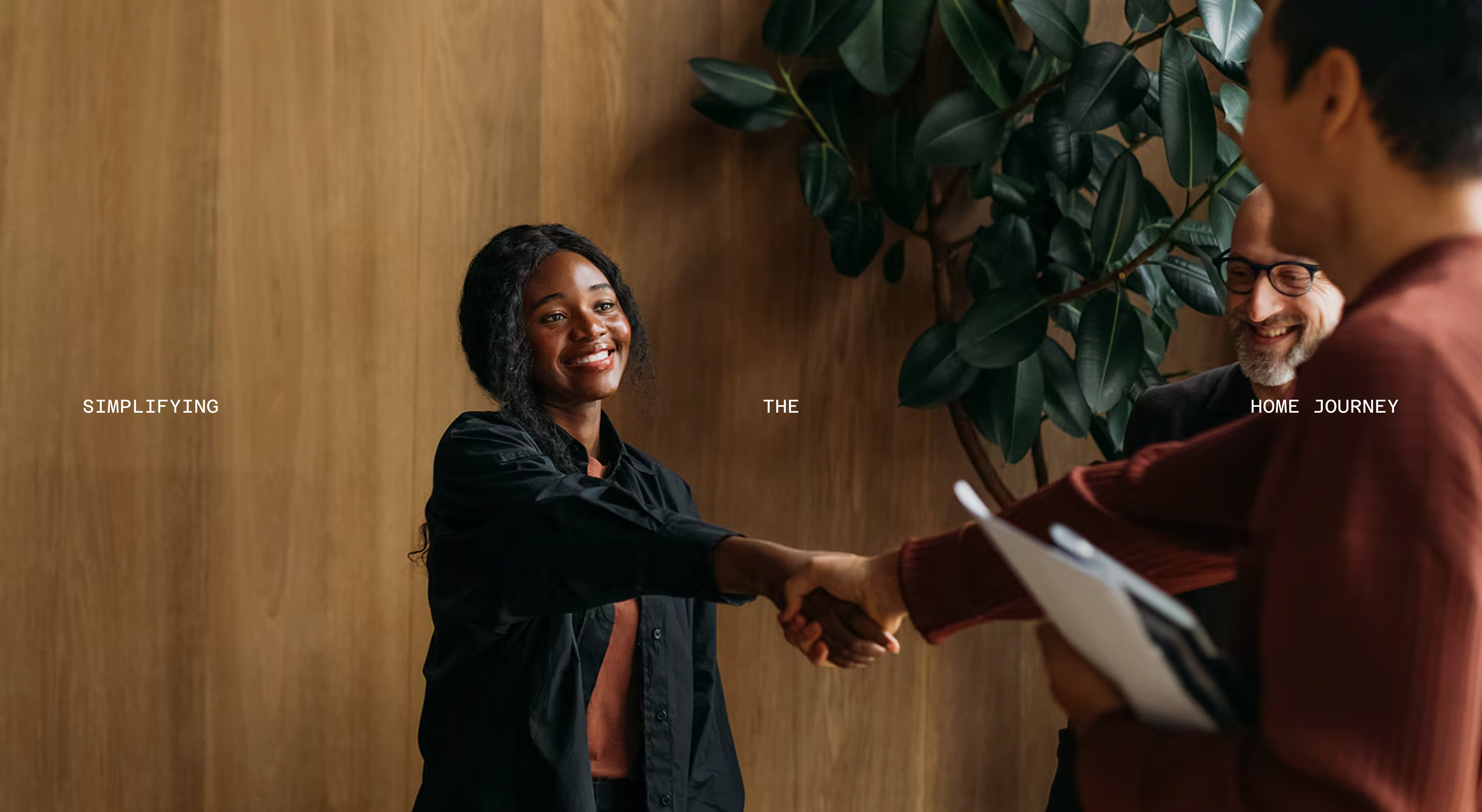 A woman closing a mortgage