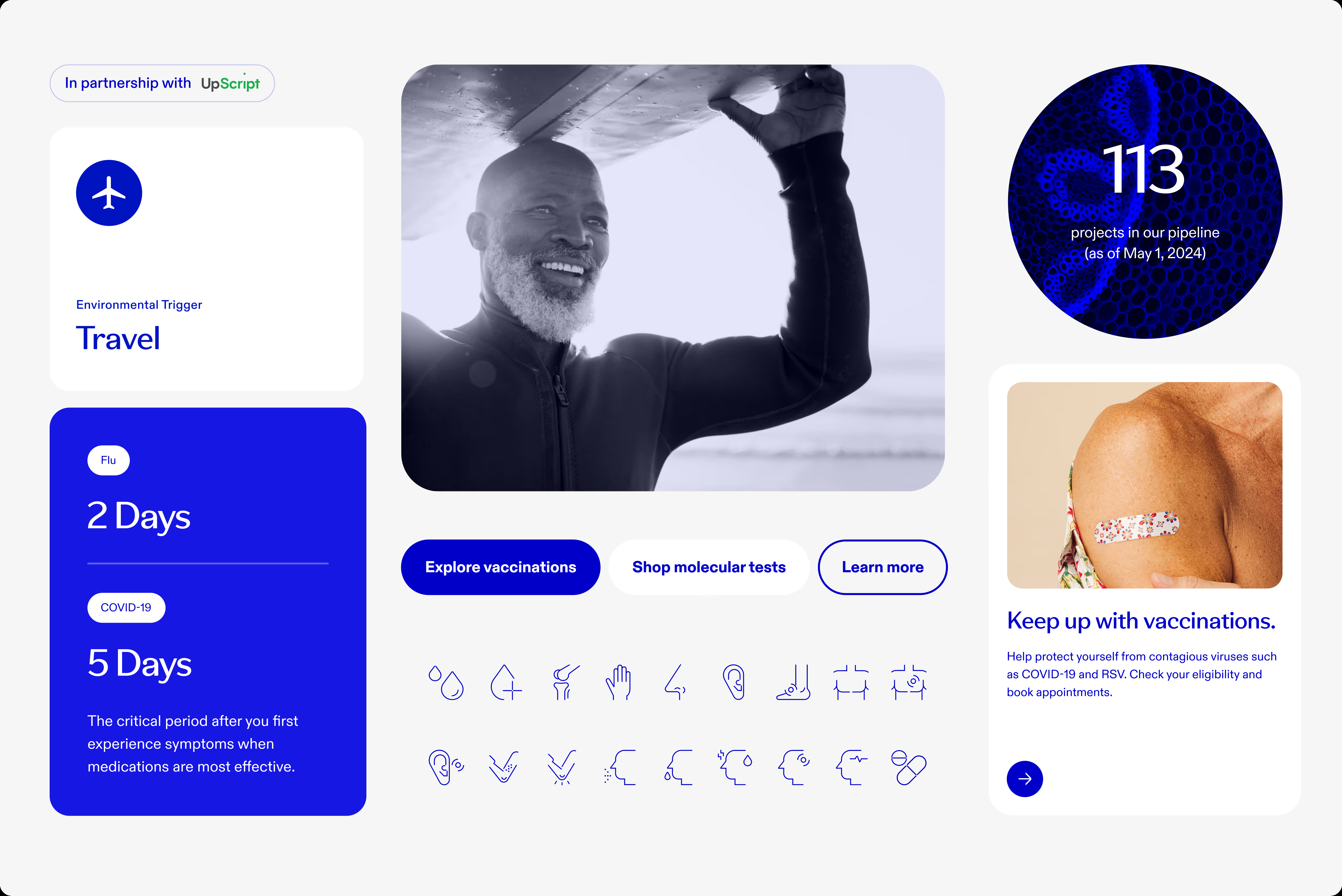A mockup of the project