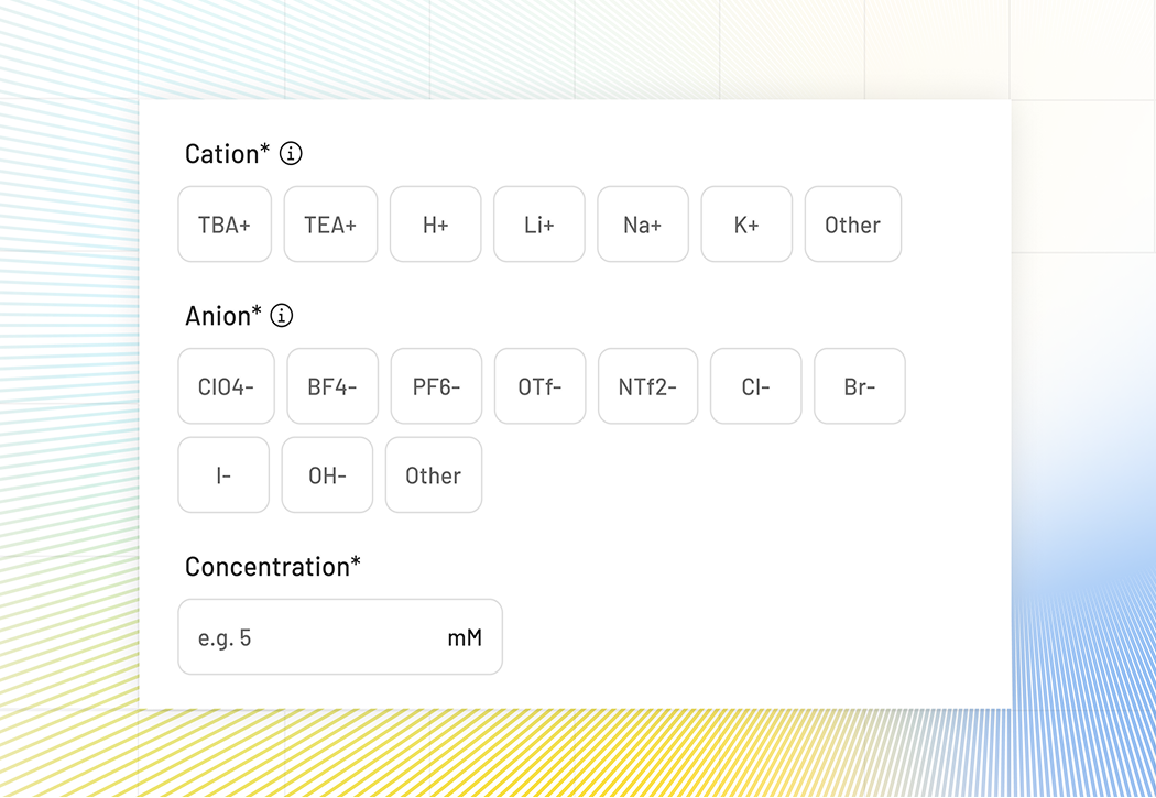 Cyclic Voltammetry Database